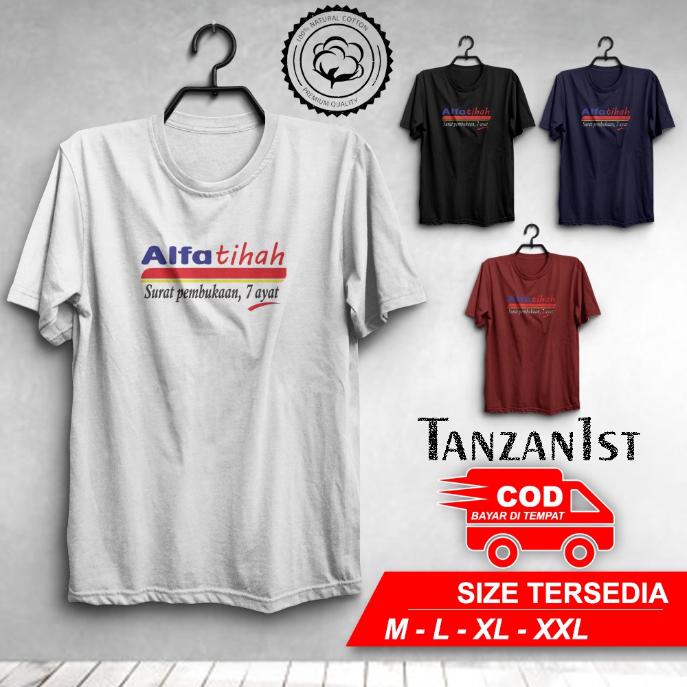 KAOS ALFATIHAH COTTON COMBED 30S BAJU TSHIRT PREMIUM 
