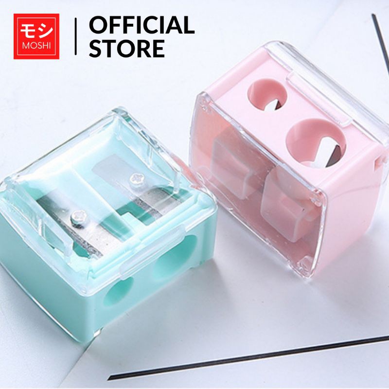 MOSHI Double Rautan Pensil Alis Premium Tajam Tahan Lama
