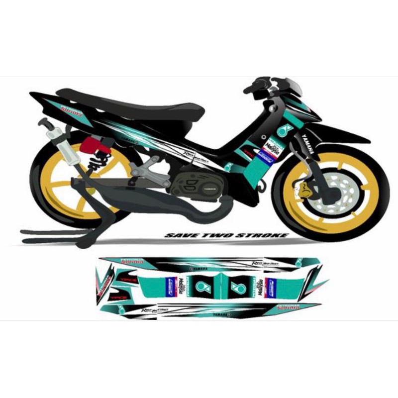 [COD] STRIPING STIKER STICKER LIS LES LIST SERET VARIASI PETRONAS MALAYSIA F1ZR F1Z R FIZR FIZ R