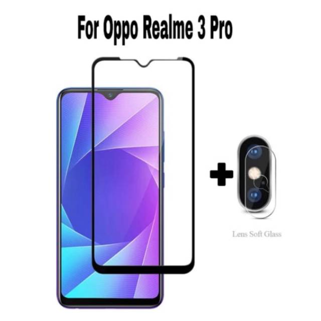 Tempered Glass Realme 3 Pro + Tempered Glass Camera Realme 3 Pro 2in1 SC