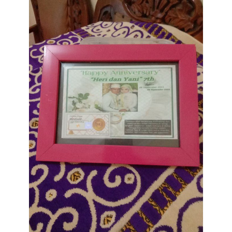 Gift frame Minigold