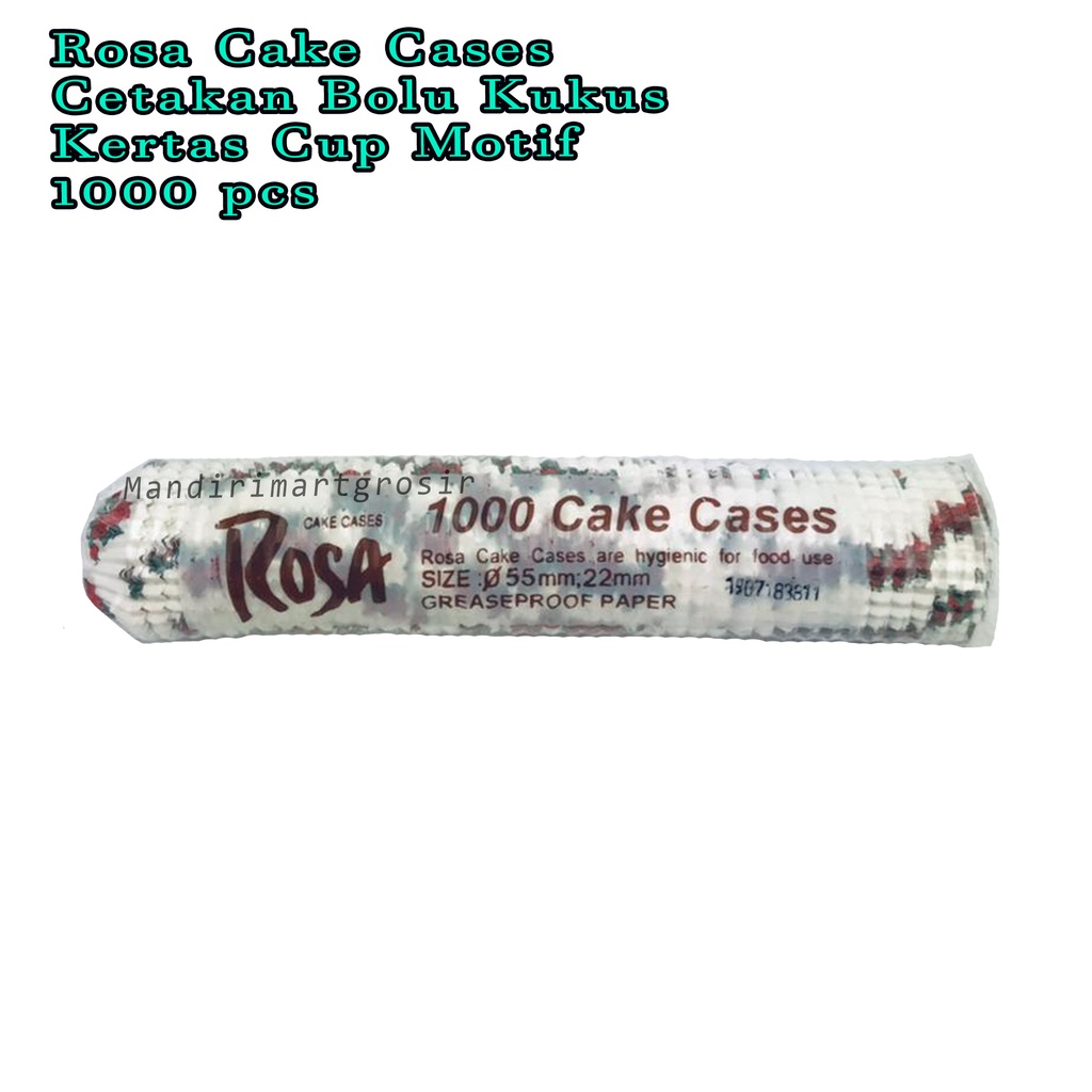 Cetakan Bolu Kukus *Rosa Cake Cases * Kertas Cup Motif * 1000pcs