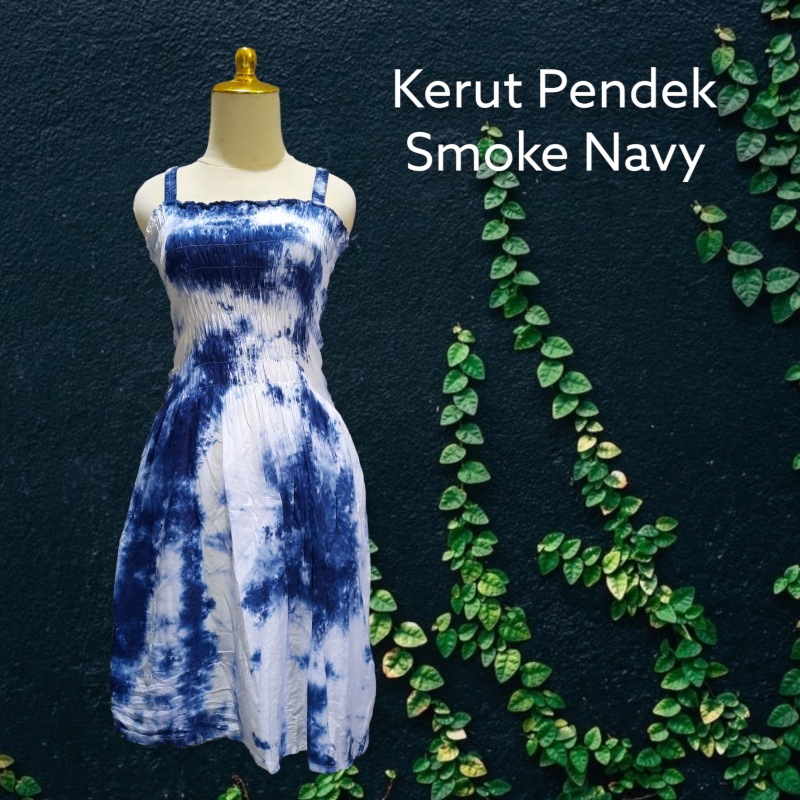 DRESS KERUT PENDEK WANITA KATUN RAYON