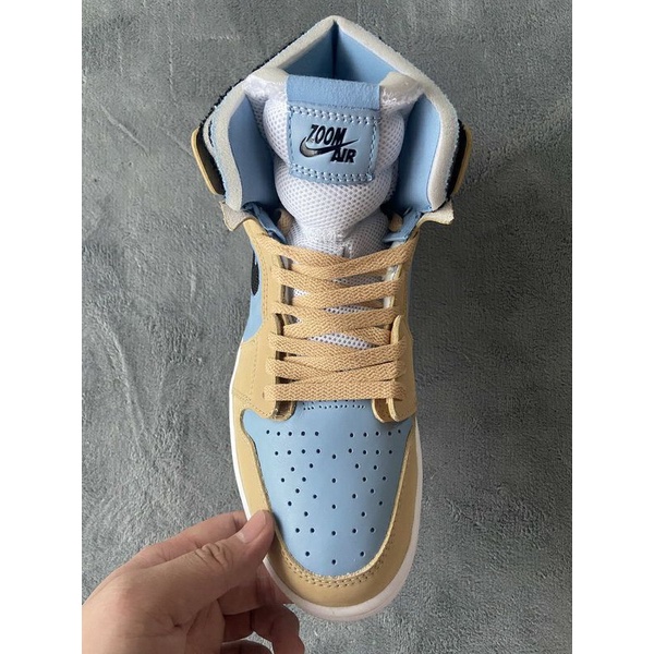 SEPATU NIKE AR JORDAN 1 HIGH ZOOM CMFT PSYCHIC BLUE ORIGINAL BNIB