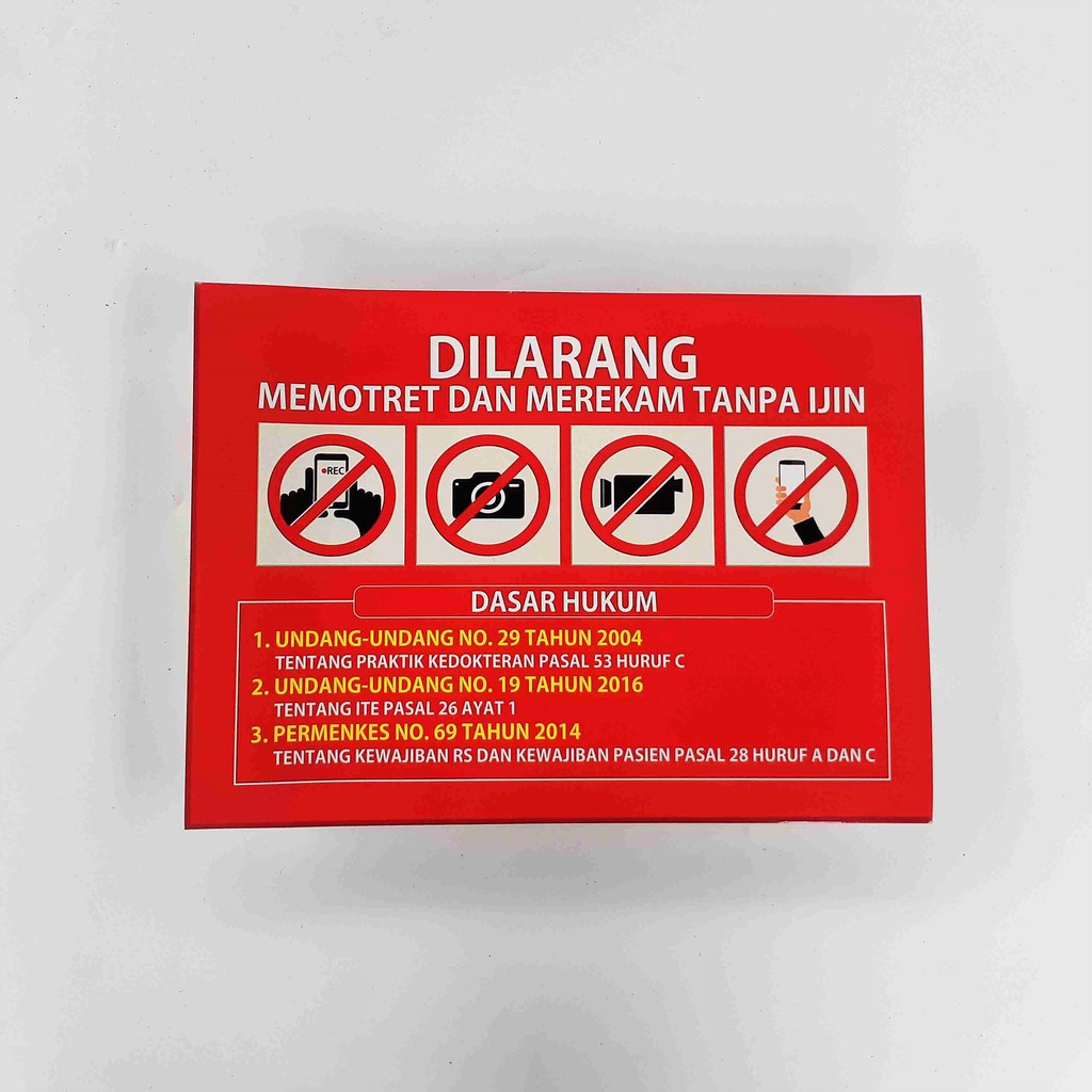 Jual Stiker Larangan Memotret Stiker Larangan Mengambil Gambar Stiker