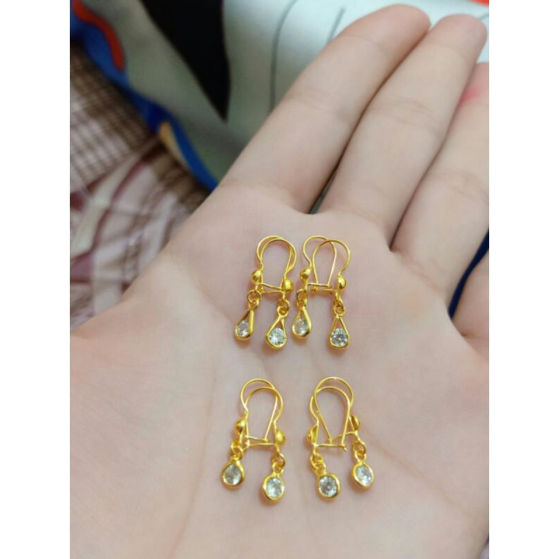 ANTING ANAK PERAK 925/LAPIS EMAS 24K