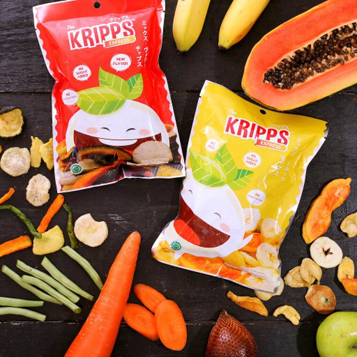 The Kripps Express Keripik Sayur Keripik Buah MPASI BayiNon MSG MPASI Bayi Anti GTM Snack MPASI / Snack Bayi / Snack Anak / Cemilan Bayi / Cemilan Anak The Kripps Mpasi Sehat