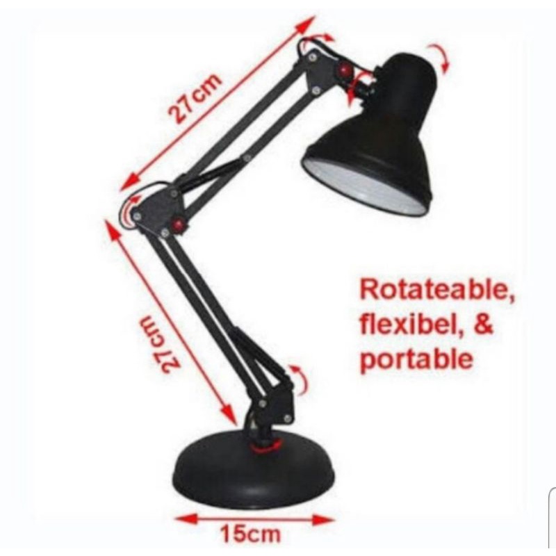 Lampu arsitek lampu belajar gaxindo metal premium