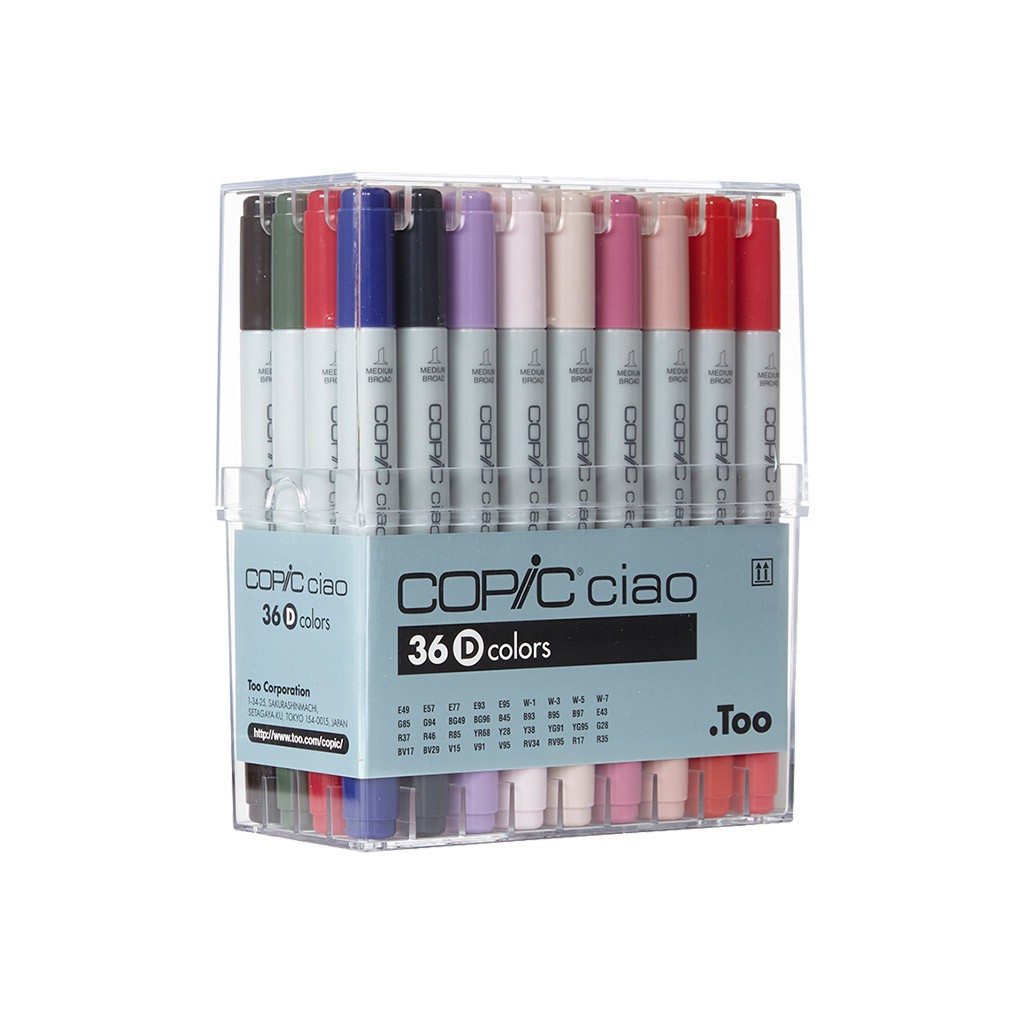 

COPIC CIAO 36 Color Set D - Ref.CCM/36D