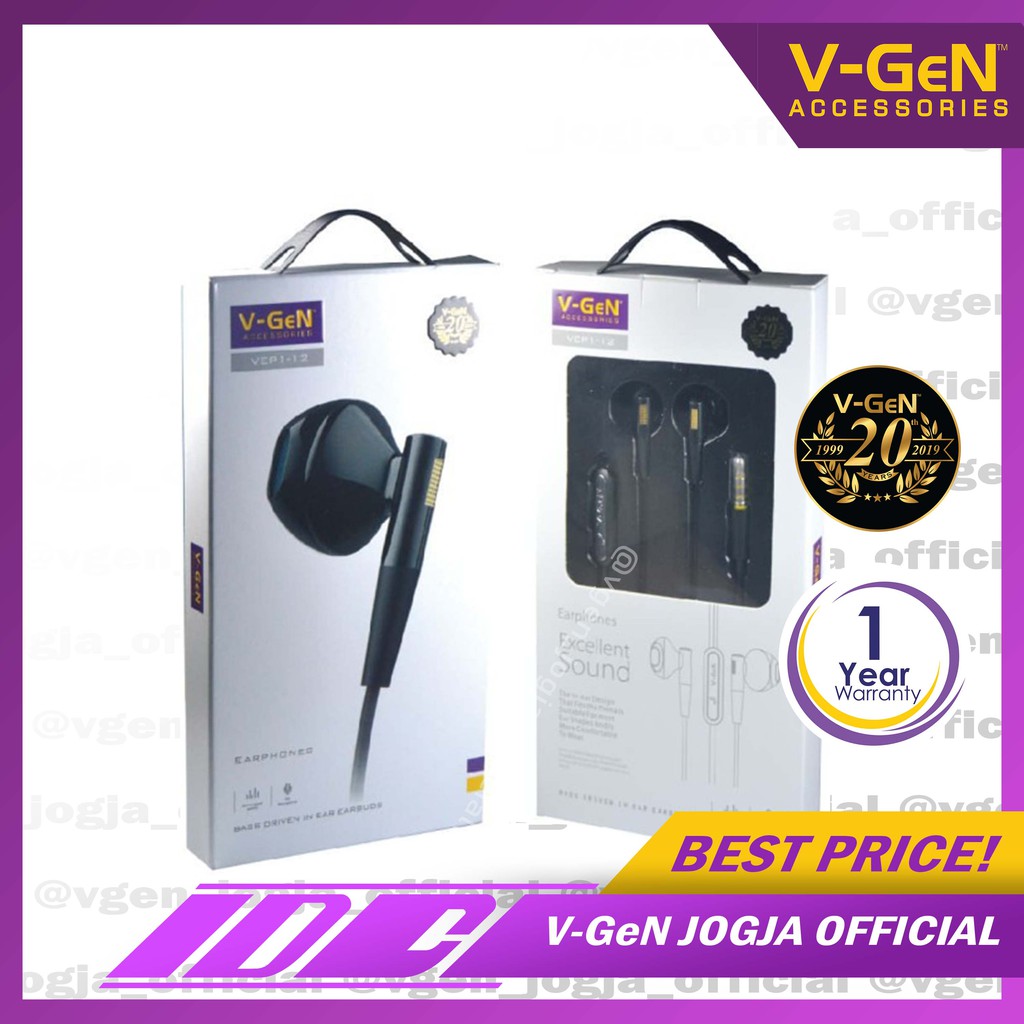 Handsfree V-GeN VEP1-15 Wired Earphone Gaming Original L Connector