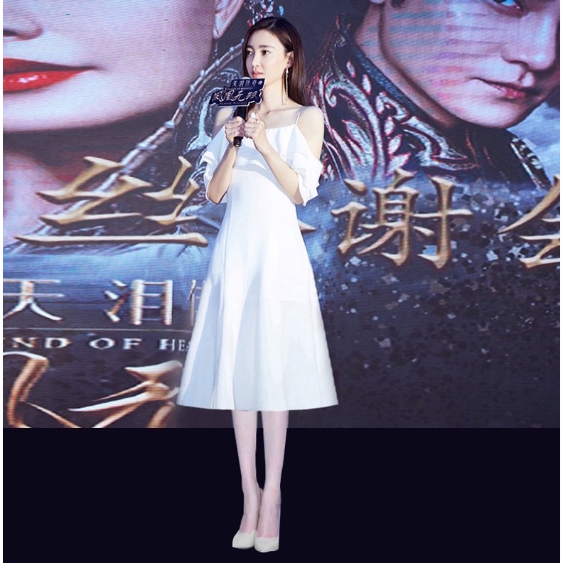 Dress wanita sabrina satu tali import polos - Midi dress off shoulder sabrina korean style