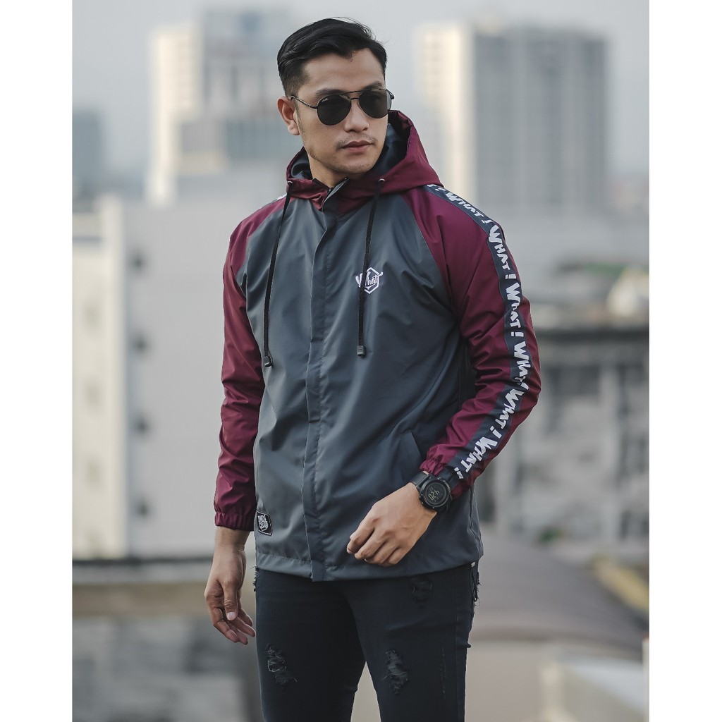 INST JAKET PARASUT PRIA WNIDBREAKER RAGLAN