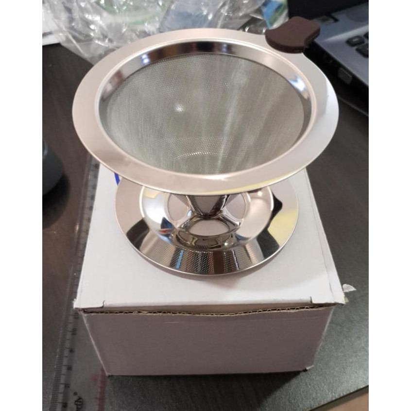 

Filter kopi stainless drip coffee double mesh V60 saringan kopi teh BIG SALE