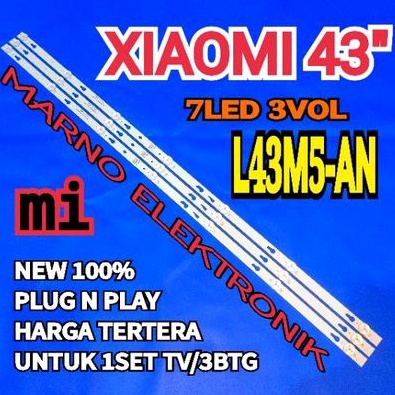 BL BACKLIGHT LED TV XIAOMI MI L43M5-AN 43 INCH L43M5 AN L43M5AN XIOMI MI L43M5-AN