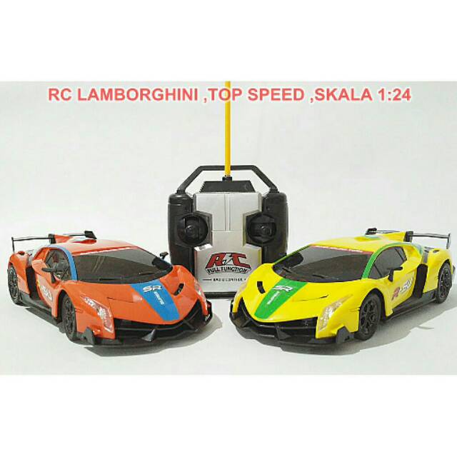 RC LAMBORGHINI VENENO ,TOP SPEED ,SKALA 1:24 , REMOTE CONTROL MURAH