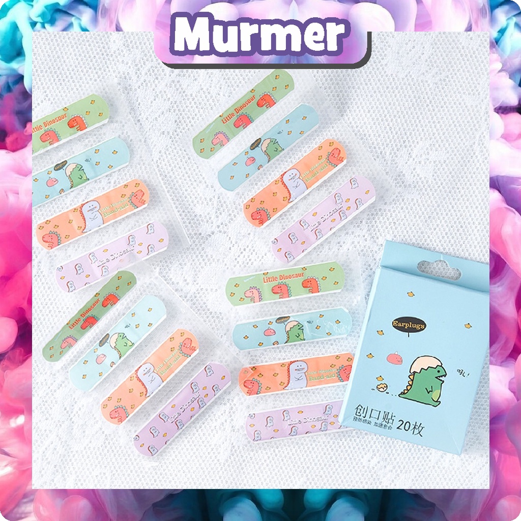 MurmerOfficial Plester Luka Karakter Anak &amp; Dewasa ( Isi 20 pcs ) Motif Karakter Lucu Pembalut Luka Tahan Air R748