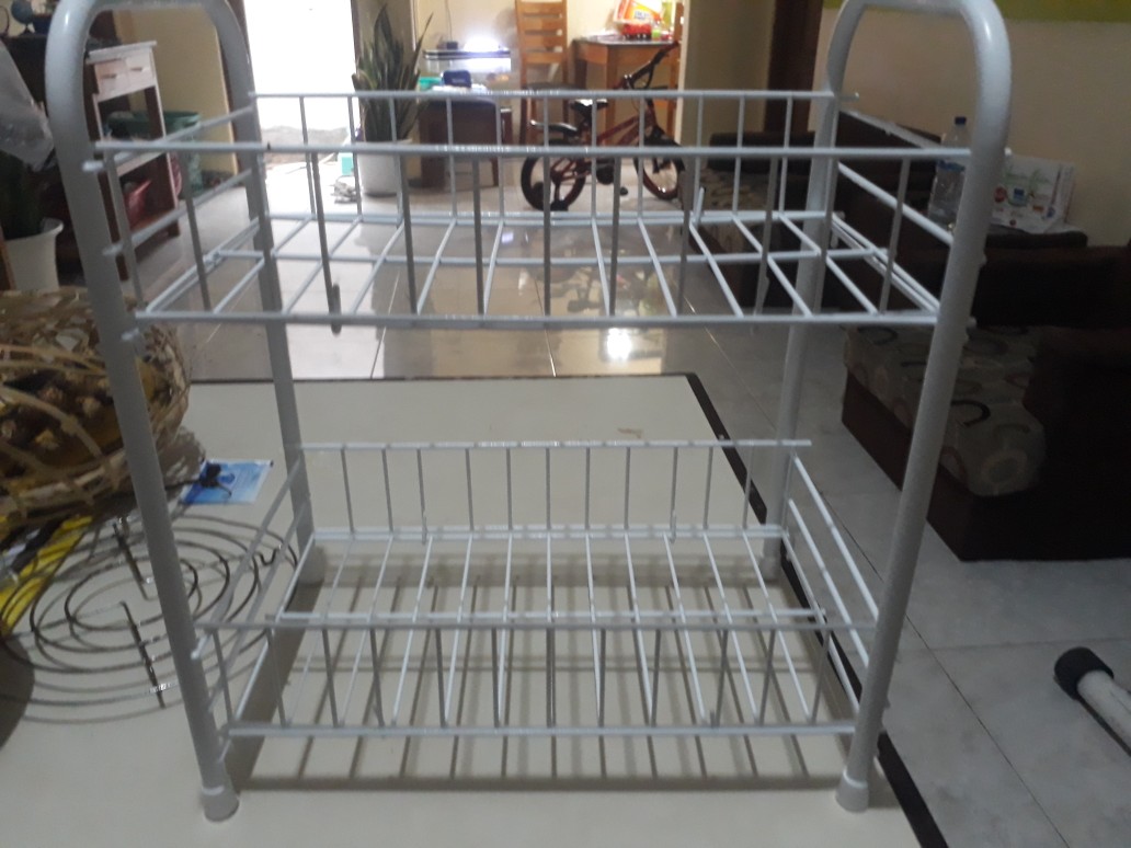 Rak Dapur Trolley 2 Susun Tempat Buah/sayur Serbaguna