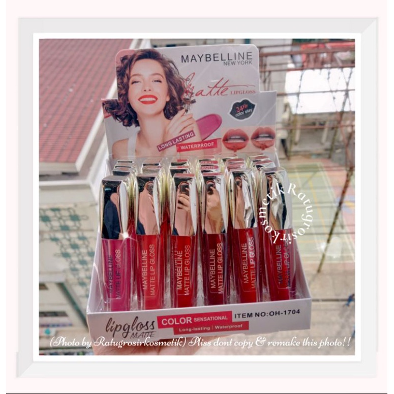 [PER 12 PCS] LIP GLOSS / LIPGLOSS MAYBELLINE MATTE NO.OH-1704