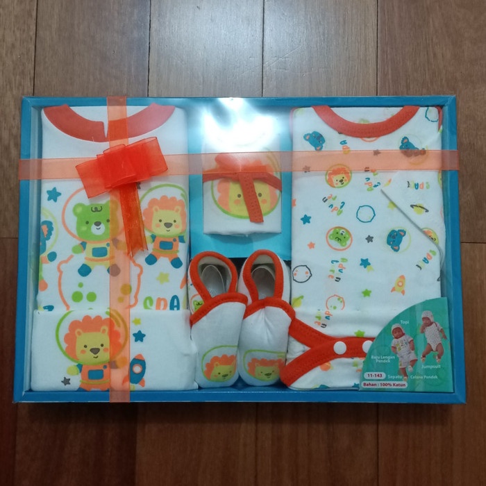 Kiddy Just Baby Gift Set Laki-Laki Kode11-143 HIJAU / ORANGE