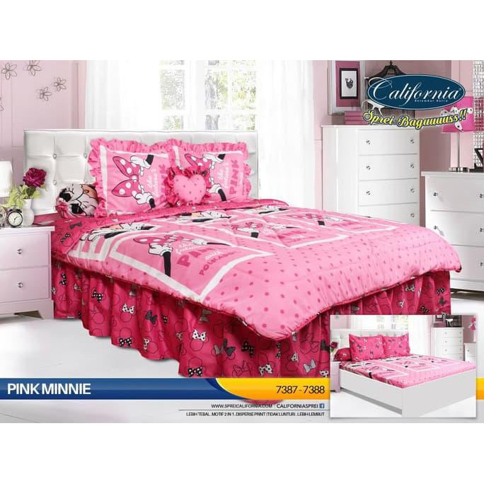 CALIFORNIA - TERBARU SPREI KING PINK MINNIE