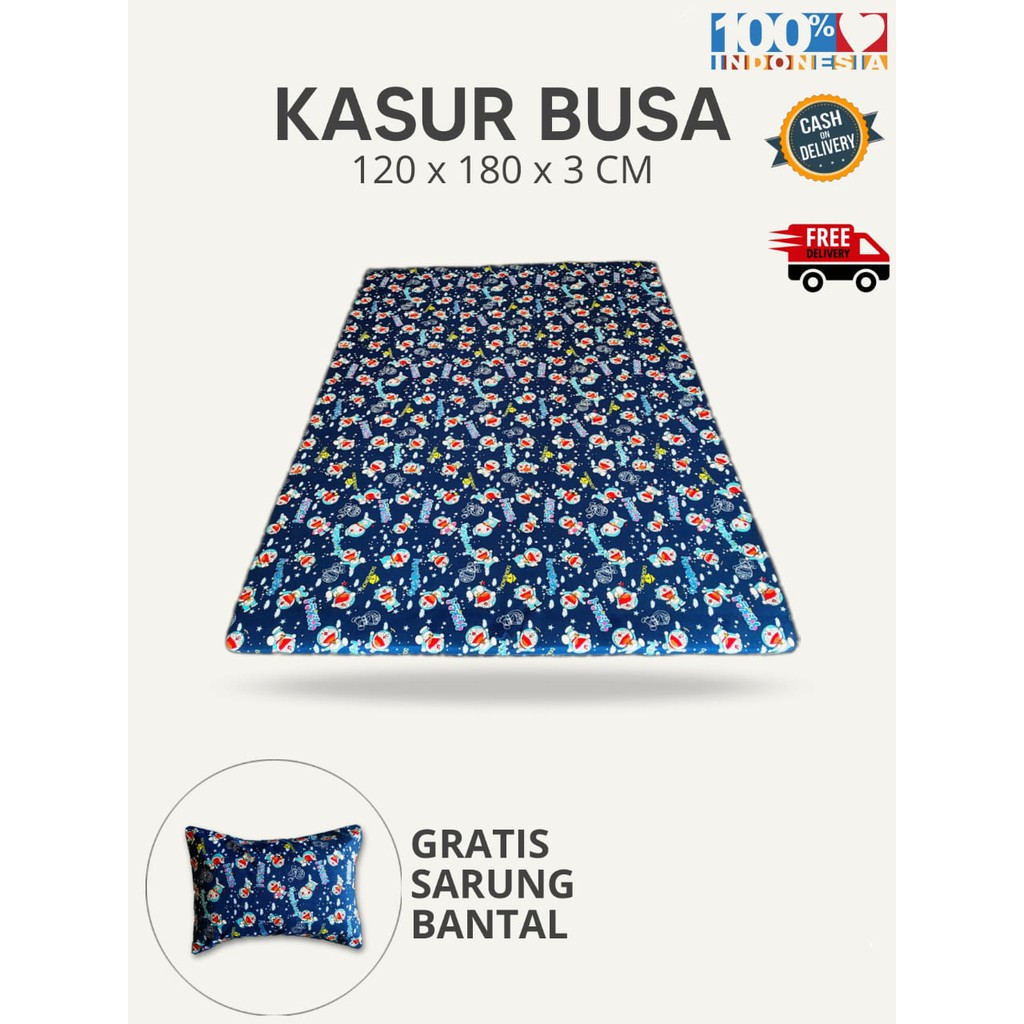 Kasur Busa Murah Promo 2 Orang 120 x 180 x 3 CM PLUS SARUNG BANTAL / Modern Foam / Kasur Busa Lipat