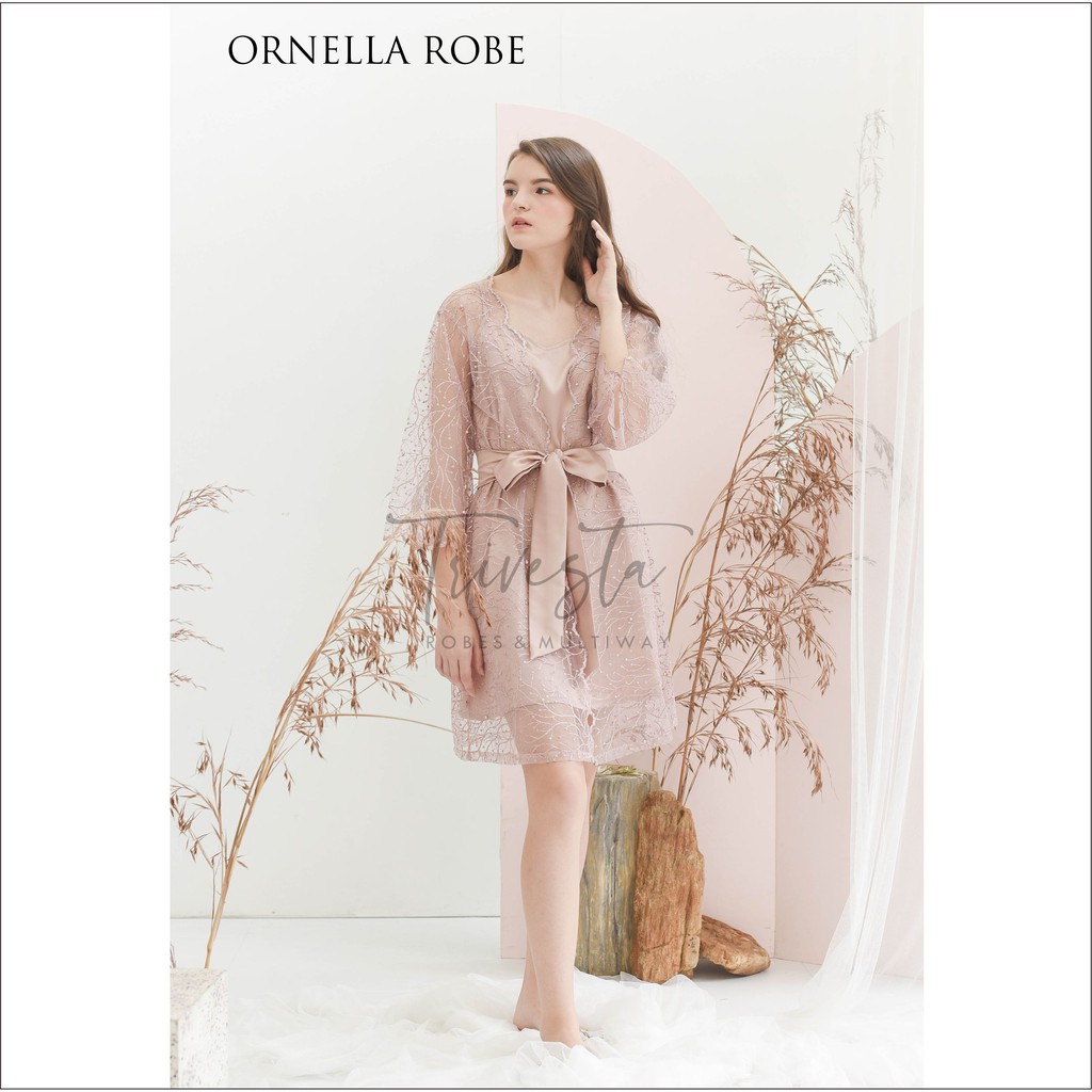 Ornella Robe- Blooming Collection - KIMONO ROBE PENGANTIN / BRIDESMAID