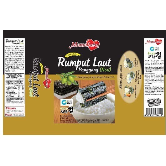 

Mamasuka Rumput Laut Panggang Nori Kemasan Box - Original