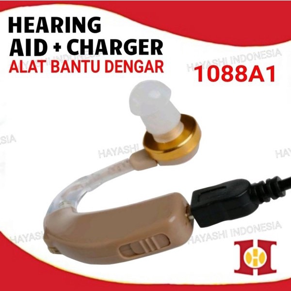 Alat Bantu Dengar Hearing Aid Cas USB Charge Pengeras Suara Telinga