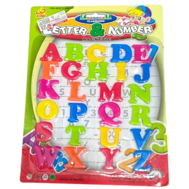 Magnetic Letter Alfabet | Tempelan Kulkas | Main - Alfabet