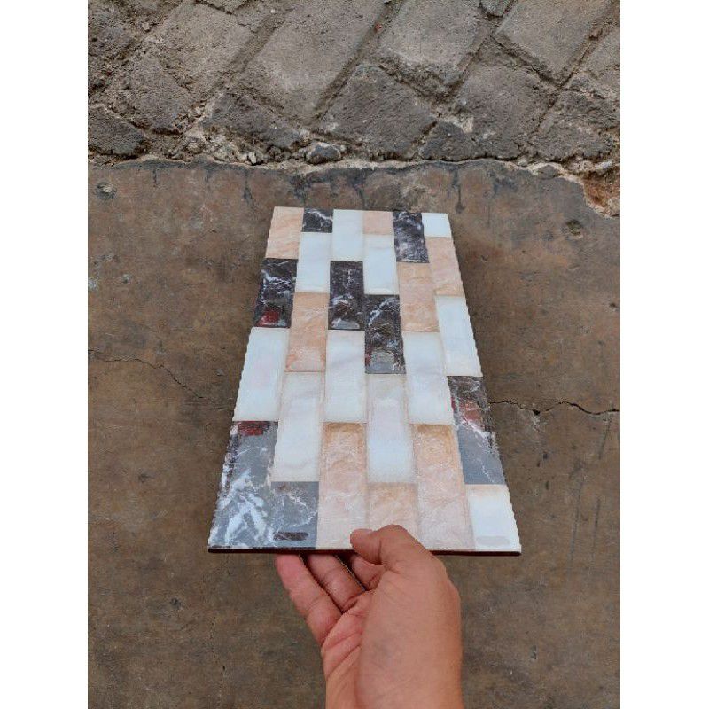 KERAMIK DINDING KIA BATU ALAM AGATHA BEIGE HD 20X40 KW1