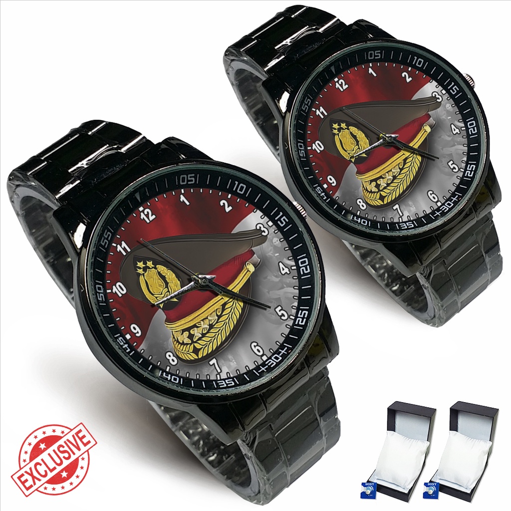 Jam Tangan Rantai Couple TOPI POLISI (Limited Edition)