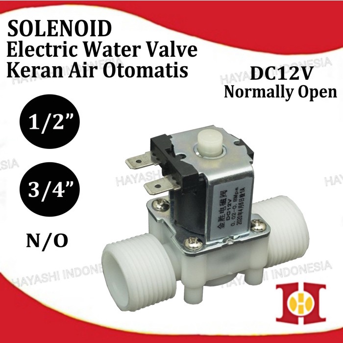 Electric Water Selenoid Valve Control Switch Air 1/2 3/4 DC 12V NC NO