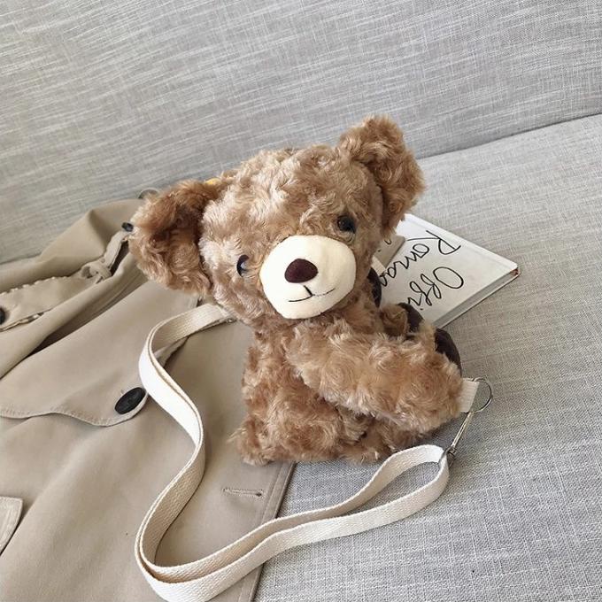 Tas Selempang Wanita Bentuk Beruang/Tas Selempang Boneka Beruang