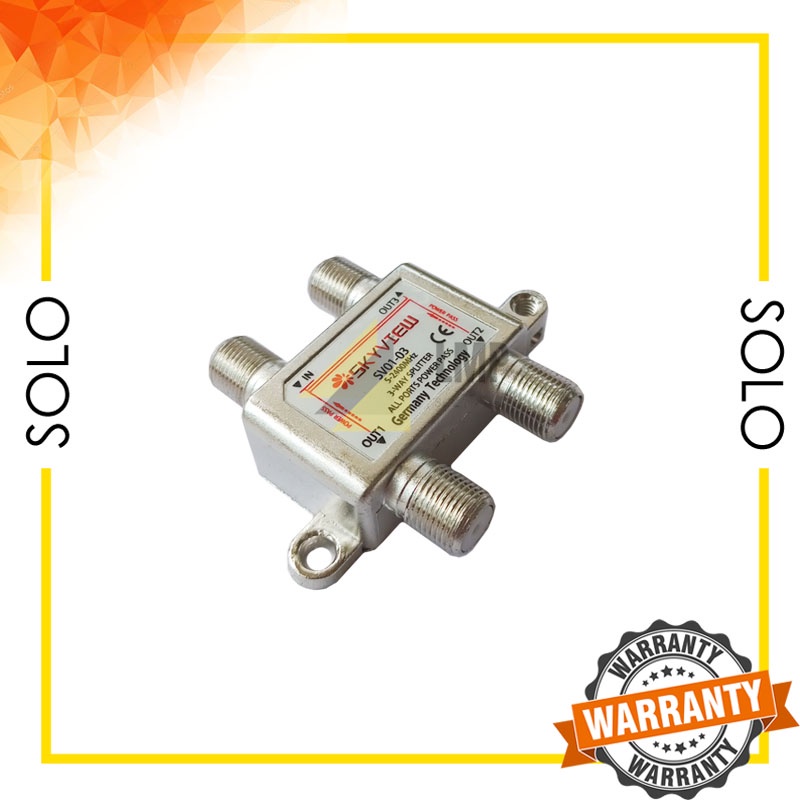 Paling Murah Skyview Cabang Antena UHF Parabola Splitter 3 Way SV-03 LMP
