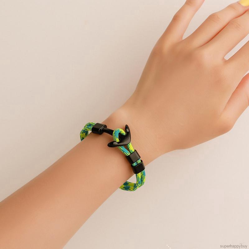Gelang Tangan Tali Warna Warni Ala Korea untuk Unisex Gelang Tangan Tali Warna Warni Ala Korea untuk Unisex