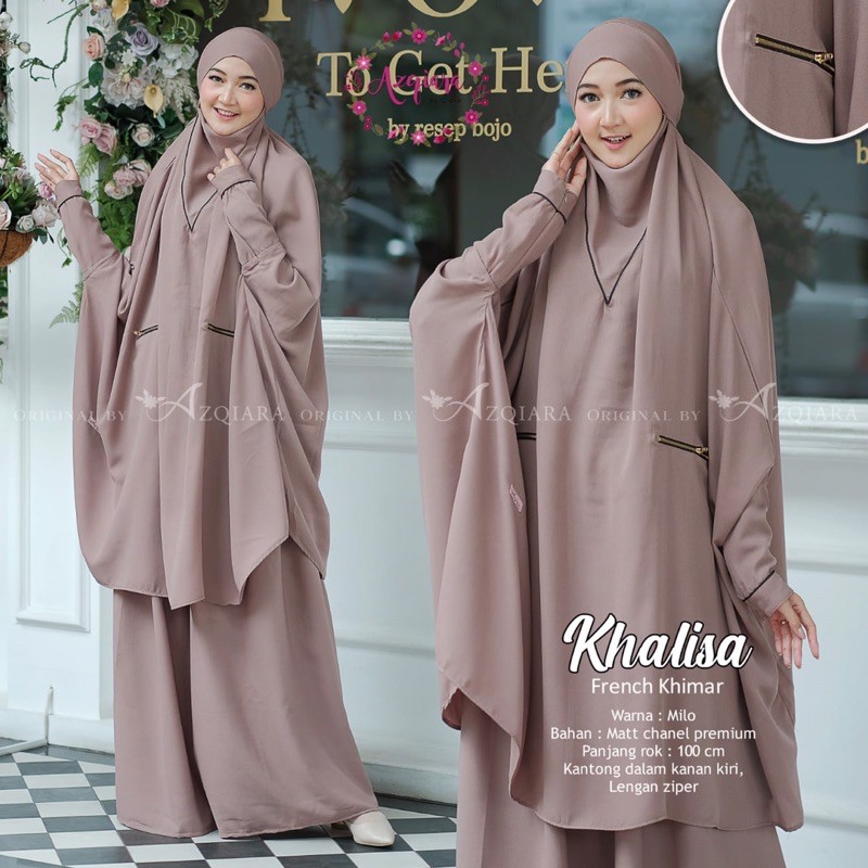 ANGGRAINI - AZQIARA - KHALISA FRENCH KHIMAR ORIGINAL PRODUCT BY AZQIARA