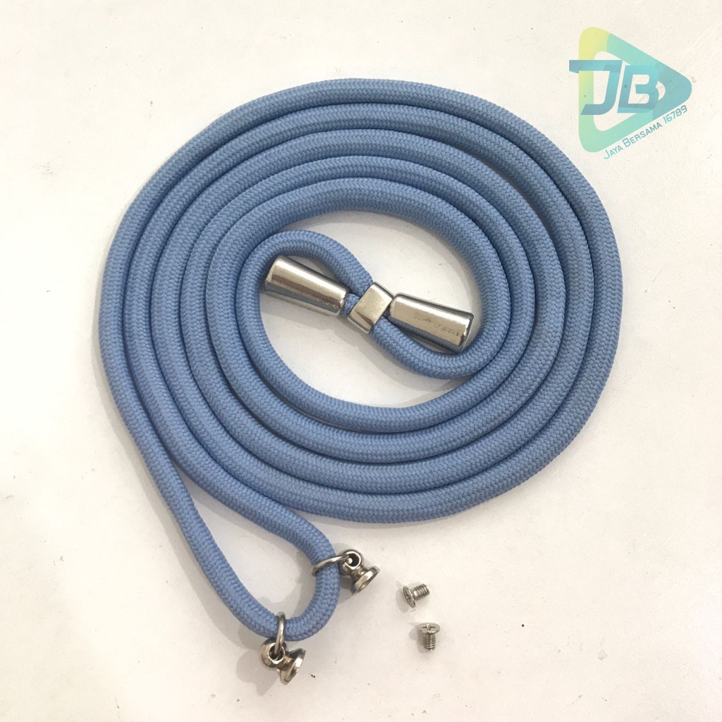 Tali baut sling case slingcase Tali Lanyard Hp Strap Gantungan leher plus Mur + Baut sekrup stainless candy koper choice dove universal JB5237