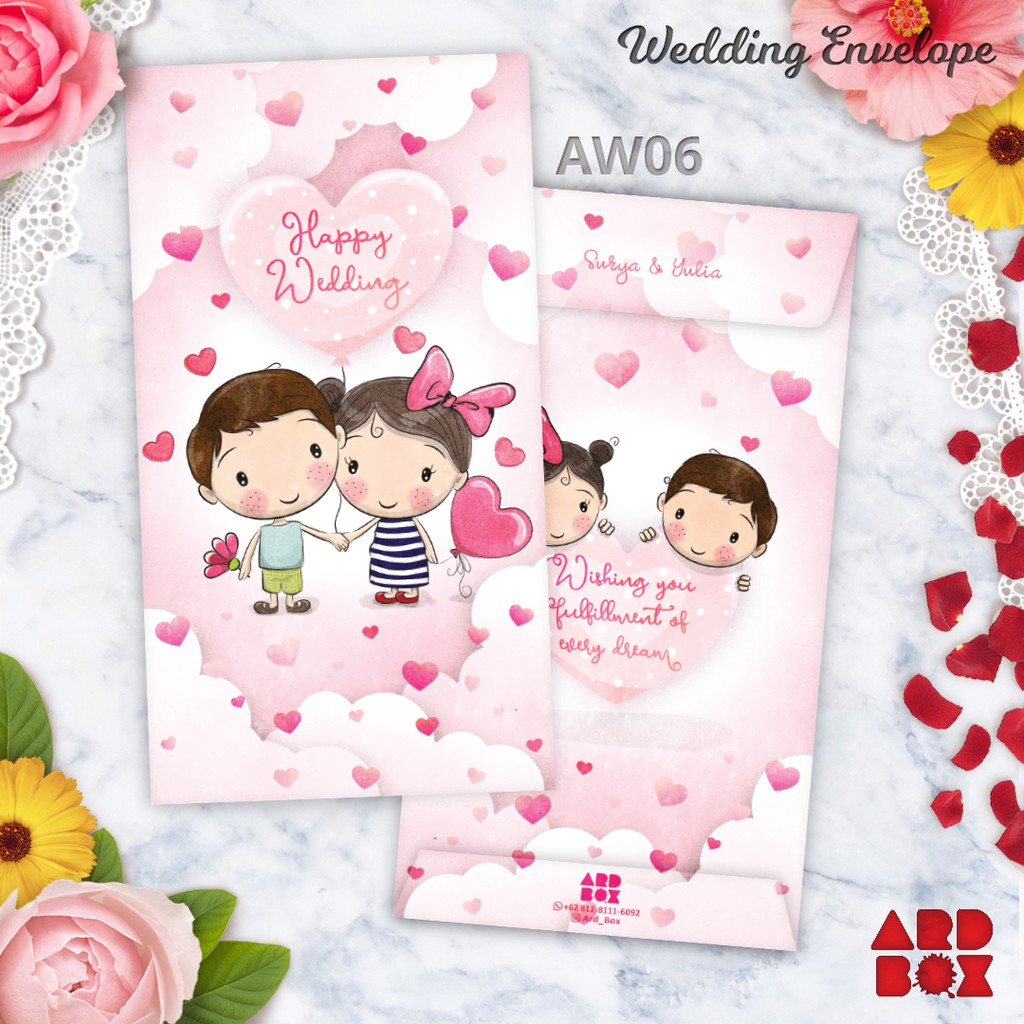 

Angpao Wedding Custom Amplop Pernikahan Couple Series AW06