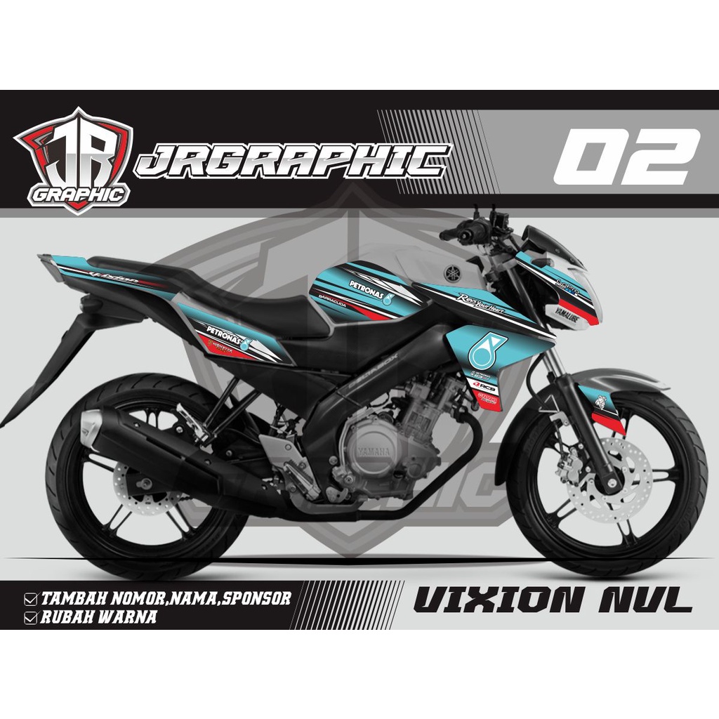STRIPING VIXION NEW LIGHTING PETRONAS- STIKER VIXION PETRONAS- STRIPING VIXION NVL-NVA-VIXION OLD LA