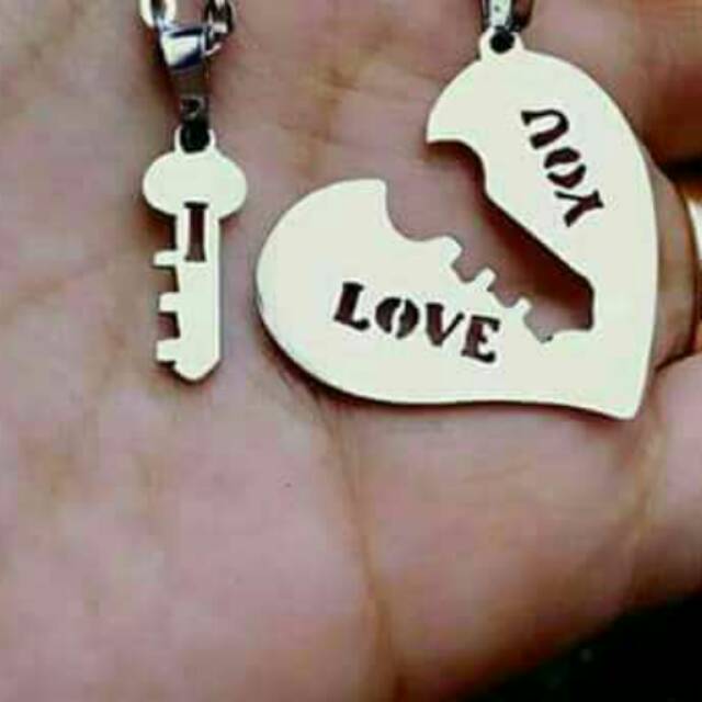 Kalung nama couple titanium anti karat selamanya