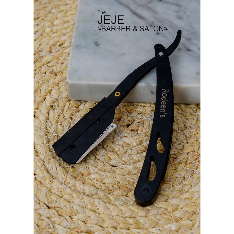 JEJE Razor Stainless Hitam Emas dan Pelangi