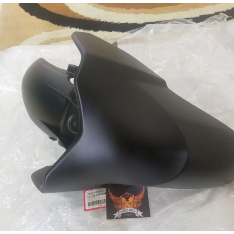 spakbor slebor depan pcx150 PCX 150 hitam dof doff cbu led