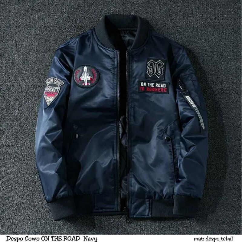 ONTHEROUD BOMBER || JAKET Bomber Pria Masa Kini II Jaket Pilot Outdor Bahan Parasut ( Pria dan Wanita )