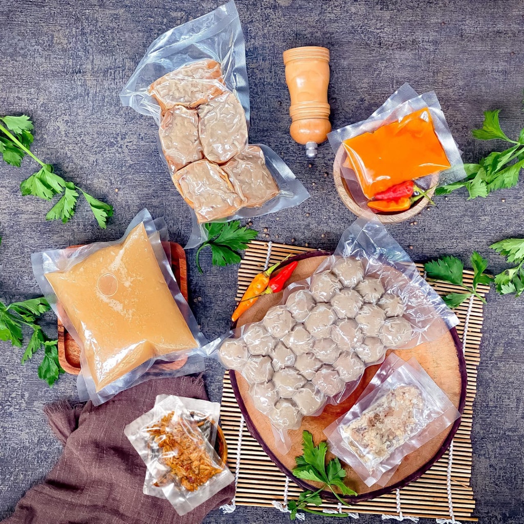 

BAKSO SAPI POLOS SUPER ENAK ISI 25PCS MURAH + TETELAN, SAMBAL, KALDU KUAH, BAWANG GORENG