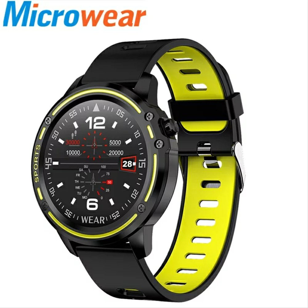 Original Microwear  L8 Smart Watch Ekg Ppg Monitor Detak Jantung Tekanan Darah O