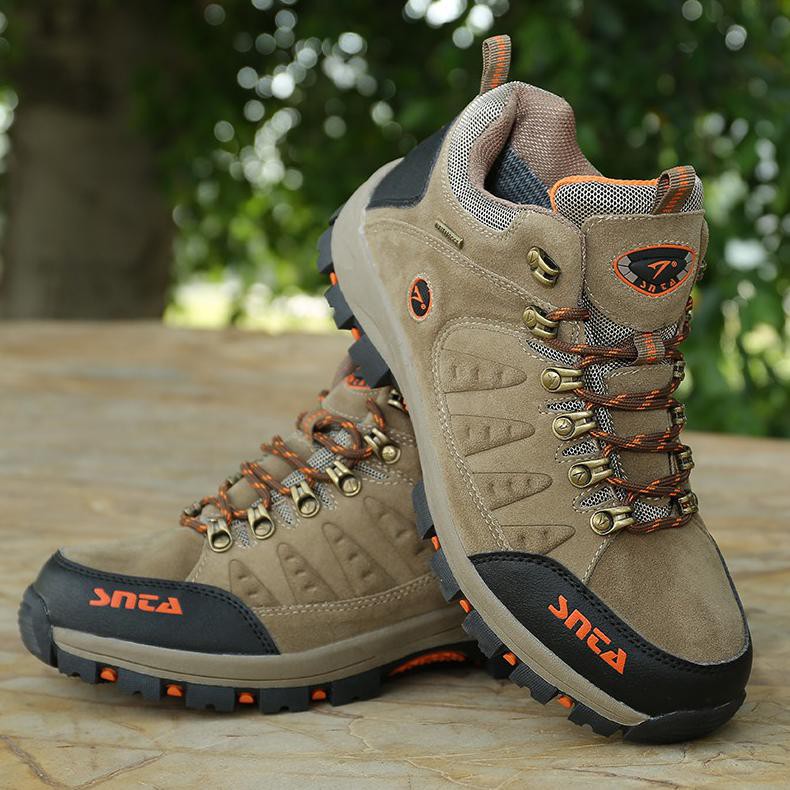 Top List Sepatu Gunung/Hiking Snta 470 Beige -Waterproof Harga Terjangkau