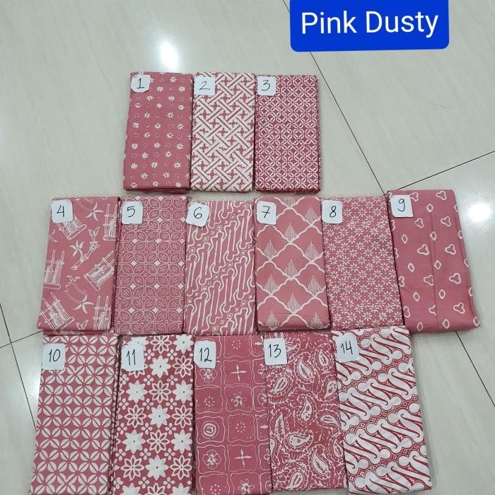 Kain Batik Garutan Warna Pink Dusty (150319)