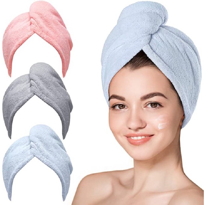 Handuk Keramas Alat Pengering Rambut Microfiber Magic Towel
