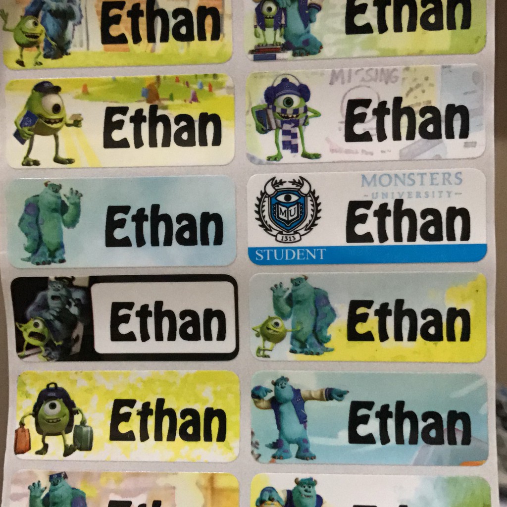 

Label Nama Waterproof Size S M L Anti Air