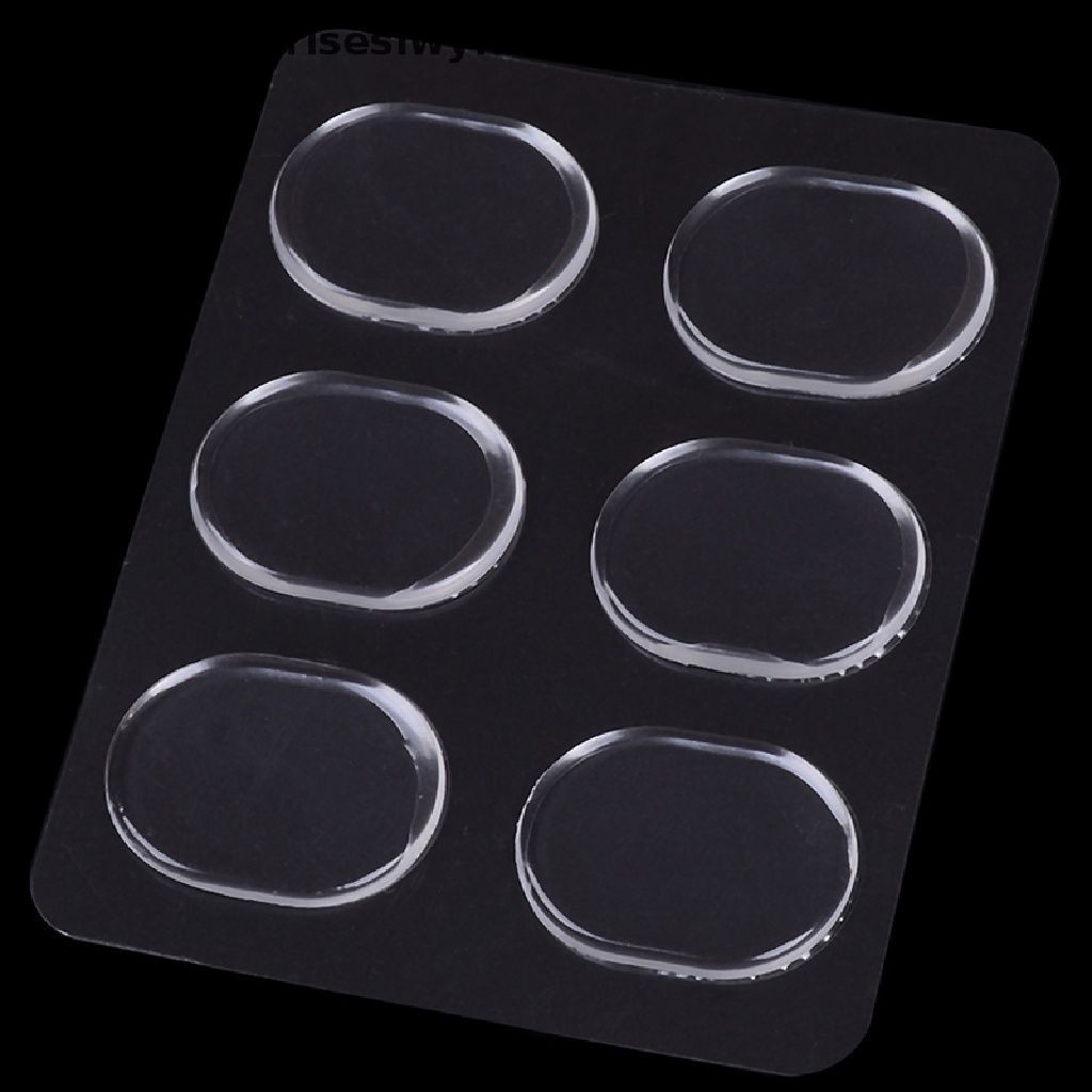 (Theredsunrisesiwy.Id) 6pcs Pad / Bantalan Peredam Suara Drum / Perkusi Bahan Silikon Gel